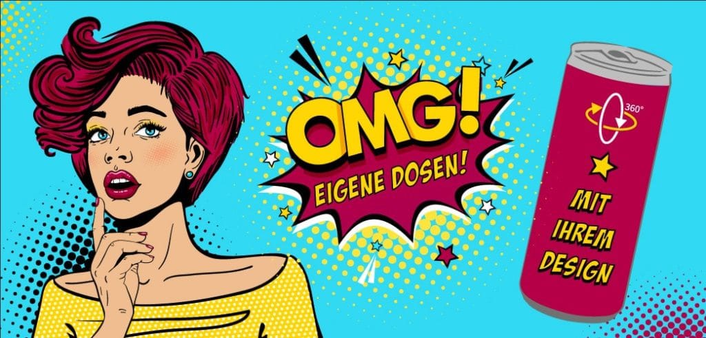 Mit unserem Online Designer Getränkedosen ganz einfach selbst gestalten.